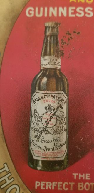 Rare 1890 ' s Pre - Prohibition White Label Thomas McMullen & Co.  Bass Ale Tip Tray 6