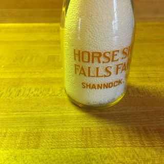 Horse Shoe Falls Farms,  Rd. ,  Pyro. ,  1/2 Pt. ,  Milk Bottle,  Shannock,  R.  I. ,  Rhode