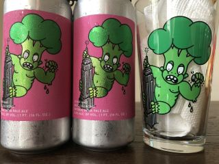 Other Half Brewing Broccoli Kong Imperial Ipa 4pk And Glass Rare