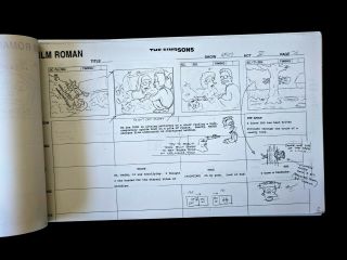 Simpsons Production HURRICANE NEDDY Storyboard 43 pgs 1996 3