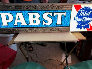Vintage Pabst Blue Ribbon Lighted Sign 1950 