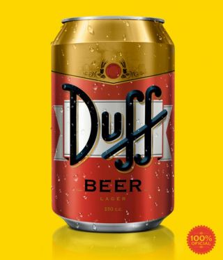 Rare Duff Beer Can Lincenced For Chilean Market Lager 330 Cc Official