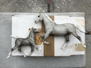Breyer Horse 491212 Graceful Running Mare Foal Set Dapple Grey Sears Sr Box