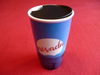 Starbucks Nevada Tumbler Desert Moon Night Blue Ceramic Coffee Mug 12 Oz.