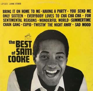 Sam Cooke - " The Best Of Sam Cooke " 1962 Vinyl Record Lp Rca Lsp - 2625