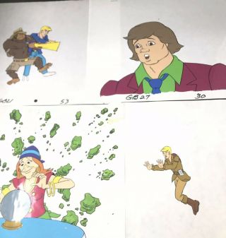 Ghostbusters 4 Filmation Production Cels Art Hand Inked 1986