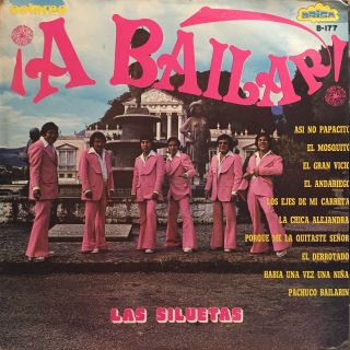 Las Siluetas A Bailar Latin Tropical Cumbia Synth & Sax Lp Instrumental