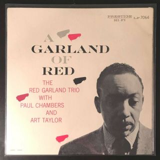 The Red Garland Trio With Paul Chambers And Art Taylor ‎– A Garland Of Red 1956