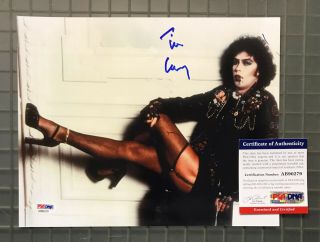 Tim Curry Signed 8x10 Rocky Horror Picture Show Photo Psa/dna Auto