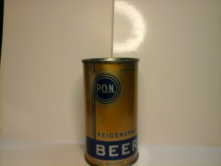 12oz Flat Top Beer Can,  (feigenspan P.  O.  N.  Beer) By C,  Feigenspan Brewing Co.