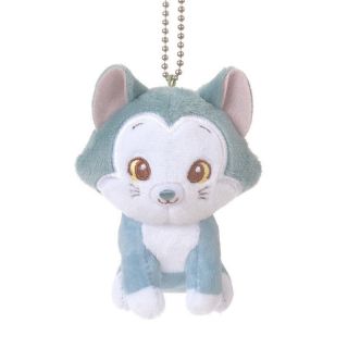 Japan Disney Store Pinocchio Figaro Cat Mini Plush Keychain Mascot Cute Doll Toy