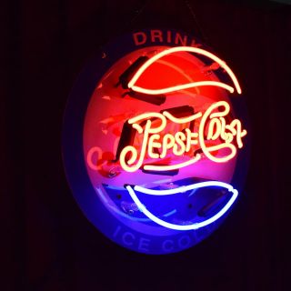 Pepsi Cola Retro Neon Sign Beer Bar Pub Shop Wall Decor Light 12.  5 " X12.  5 "