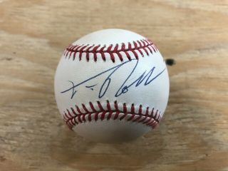 Tim Robbins Single Signed Autographed Official Major League Baseball - Scarce