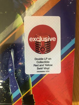GUARDIANS OF THE GALAXY DELUXE VINYL TARGET EDITION Red/Yellow Swirl 3
