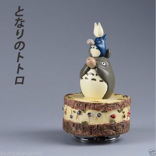 Studio Ghibli My Neighbor Totoro Resin Music Box Anime Figure Model Statue Toy