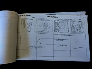 Simpsons Production HOMER SIMPSON,  THIS IS YOUR WIFE Storyboard 59 pgs 3