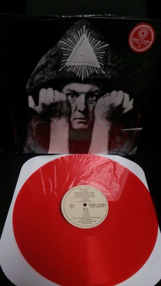 Aleister Crowley - The Evil Beast Lp Black Magic Masters Red Vinyl 666 Satan