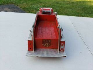 Vintage 1956 1950’s Tonka No.  5 Metal Toy Pumper Fire Truck. 5
