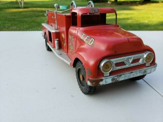 Vintage 1956 1950’s Tonka No.  5 Metal Toy Pumper Fire Truck. 8