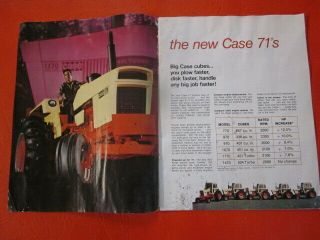 1971 Case Tractor Brochure Black Knight & more 2