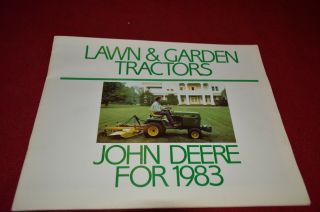 John Deere Lawn & Garden Tractors For 1983 Dealer Brochure Dcpa3