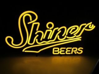 27 " X 15 " Shiner Bock Brewing Texas Led Opti Neo Neon Beer Sign Bar Light