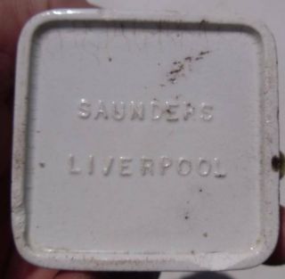 SAUNDERS LIVERPOOL CARBOLIC TOOTH PASTE POT LID AND BASE 5
