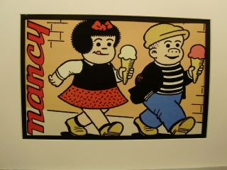 Nancy Comic Strip Character Color Artist Illustrated
