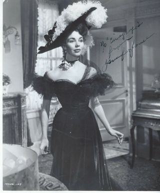 Oscar Winner Actress Jennifer Jones,  Autographed Vintage Studio Photo