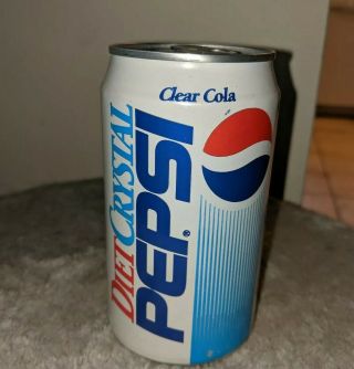 Rare Full Early 1990s Diet Crystal Pepsi Can