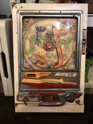 Vintage 1970s Sanyo Bussan Pachinko Machine Game Needs Restoration