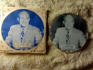 Dwight Eisenhower I Like Ike I.  Berlin 1952 Picture Record W/rare Picture Sleeve