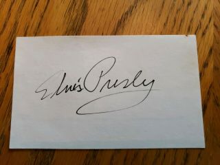 Elvis Presley signed piece of paper 2