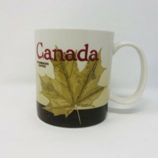 Starbucks Canada Collectible Coffee Mug Cup 16 Oz Collector 