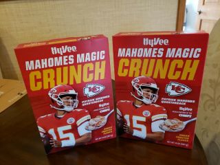 Patrick Mahomes Cereal Hy - Vee Corn Flakes 2 Boxes