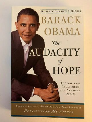 Barack Obama Hand Signed The Audacity Of Hope 1st Edition Paperback Book - Wow