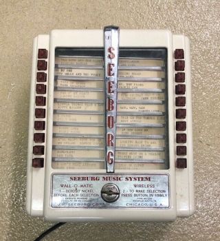 Seeburg Music System Wall - O - Matic Wireless Selector Jukebox W1 - L56