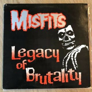 Misfits Legacy Of Brutality Lp Pl9 - 06 Plan 9 / Caroline Records 1985