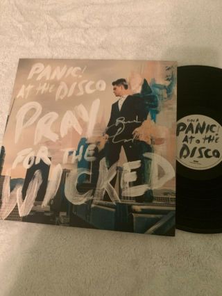 Panic At The Disco Brendon Urie Signed Pray For The Wicked Vinyl Record