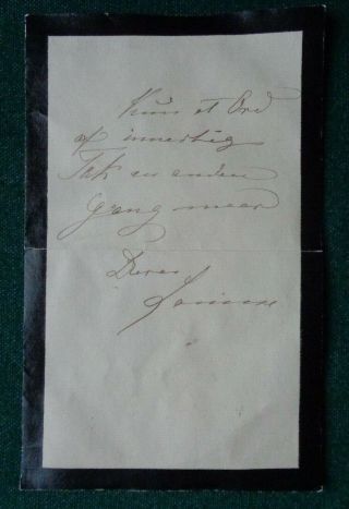 Antique Signed Mourning Letter Queen Louise Denmark Hesse - Cassel Glücksburg
