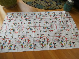 Vintage Old Hanna Barbera Birthday Paper Party Table Or Banner