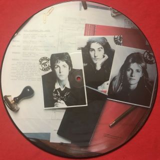PAUL MCCARTNEY & WINGS BAND ON THE RUN PICTURE DISC LP RECORD THE BEATLES 3