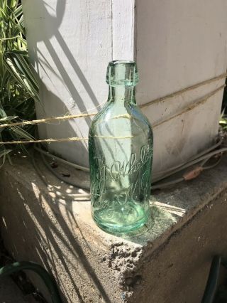 Antique Bottle: “d.  J.  Whalen,  Troy Ny” Soda Or Beer Blob Top