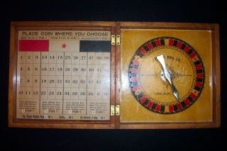 Antique Roulette Wheel Made By Kelley Mfg.  Co.  Carried On Pack Mule