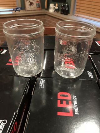 Set of 2 - Lagunitas 10 oz Craft Beer Pint Glasses Small Mouth Mason Jars 5