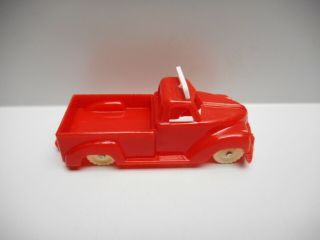 Vintage - Cheerio Toy Company Of Canada - Red Hard Plastic Pick Up Truck