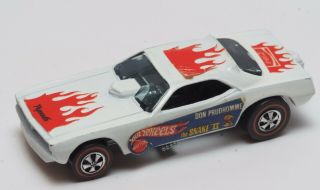 D48 Mattel Hot Wheels Redline 1971 Don Prudhomme White Snake Funny Car