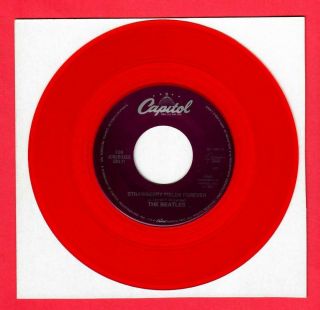The Beatles Us 45 Capitol/cema Strawberry Fields Forever / Penny Lane Red Vinyl