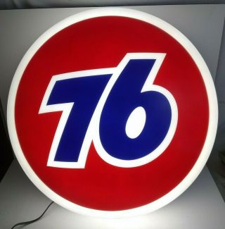Large Vintage Union 76 Gas Station Light Up Sign 76 Service Station 24inches