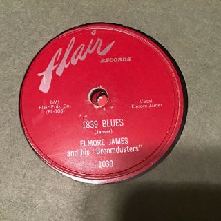 78 Rpm Elmore James Flair 1039 Sno Nuff I Do / 1839 Blues V